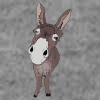 Funny Looking Donkey Gift Idea For Cute Donkeys Horses 7-Panel Snapback Hat