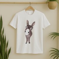 Funny Looking Donkey Gift Idea For Cute Donkeys Horses T-Shirt