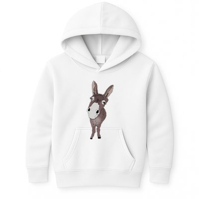 Funny Looking Donkey Gift Idea For Cute Donkeys Horses Kids Hoodie