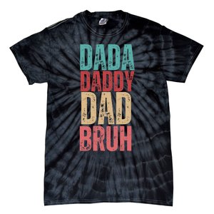 Funny Lovely Dad Trio Quote Stylish Fatherly Vibes Dada Dad Tie-Dye T-Shirt