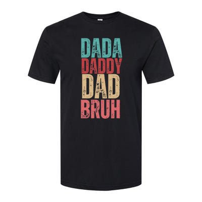 Funny Lovely Dad Trio Quote Stylish Fatherly Vibes Dada Dad Softstyle® CVC T-Shirt