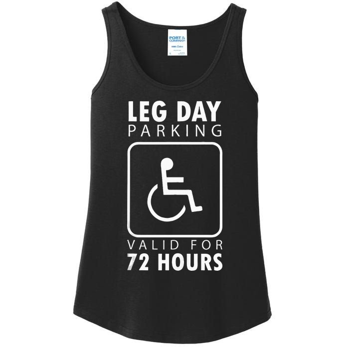 Funny Leg Day Meme Gift For Weight Lifters Ladies Essential Tank