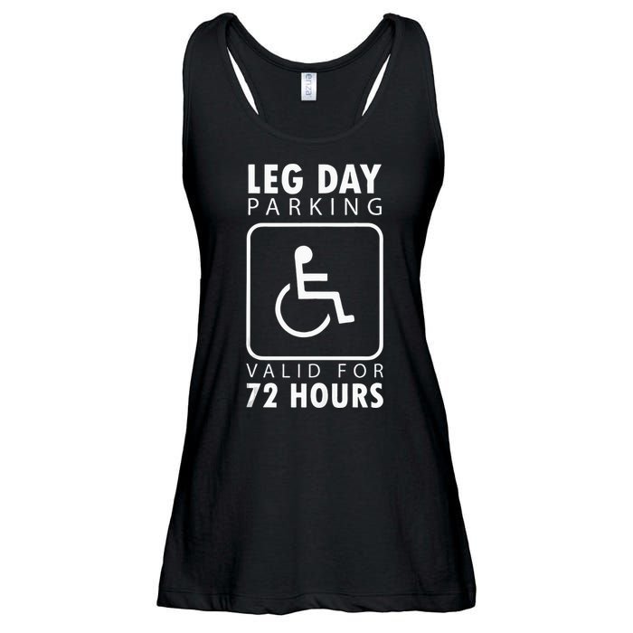 Funny Leg Day Meme Gift For Weight Lifters Ladies Essential Flowy Tank