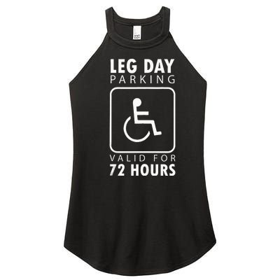 Funny Leg Day Meme Gift For Weight Lifters Women's Perfect Tri Rocker Tank