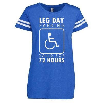 Funny Leg Day Meme Gift For Weight Lifters Enza Ladies Jersey Football T-Shirt