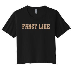 Funny Line Dancing Country Western Fancy Like Women's Crop Top Tee