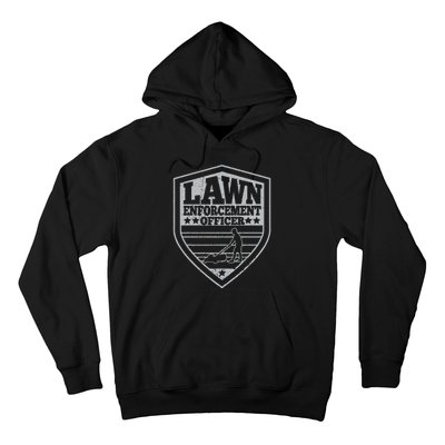 Funny Lawn Enforcement Officer Dad Lawn Mowing Hoodie