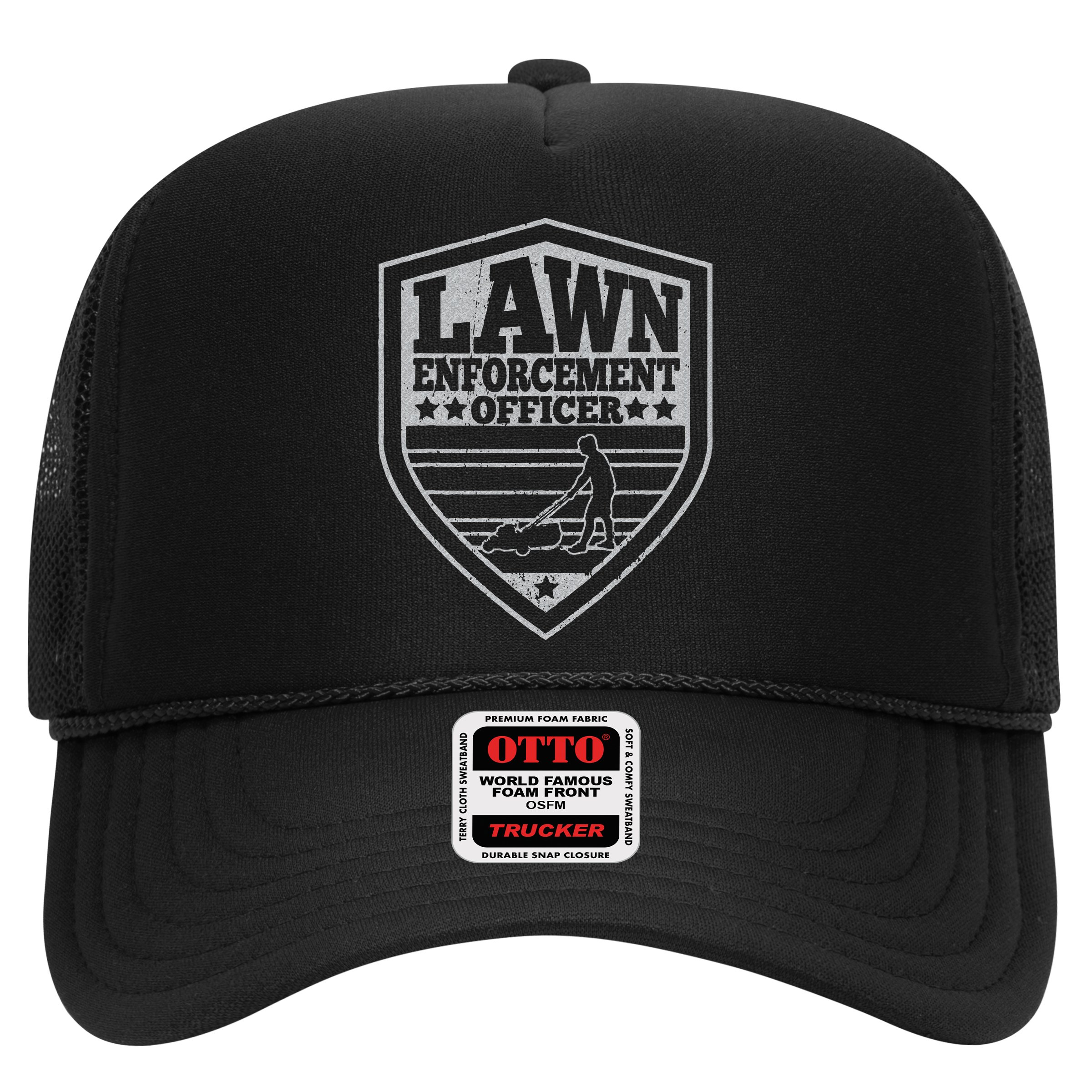 Funny Lawn Enforcement Officer Dad Lawn Mowing Hat