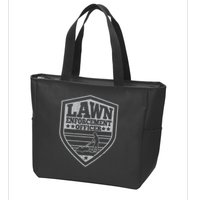 Funny Lawn Enforcement Officer Dad Lawn Mowing Zip Tote Bag
