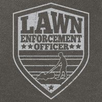 Funny Lawn Enforcement Officer Dad Lawn Mowing Cotton Canvas Backpack