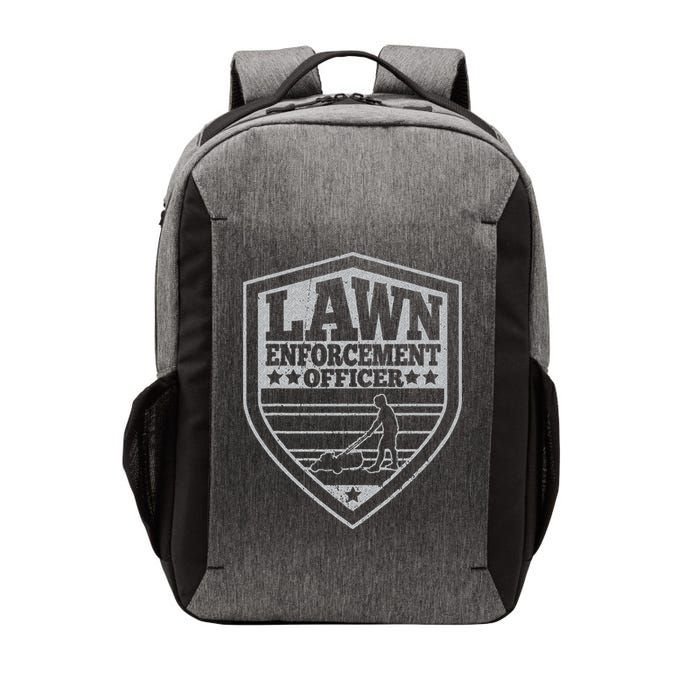 Funny Lawn Enforcement Officer Dad Lawn Mowing Vector Backpack