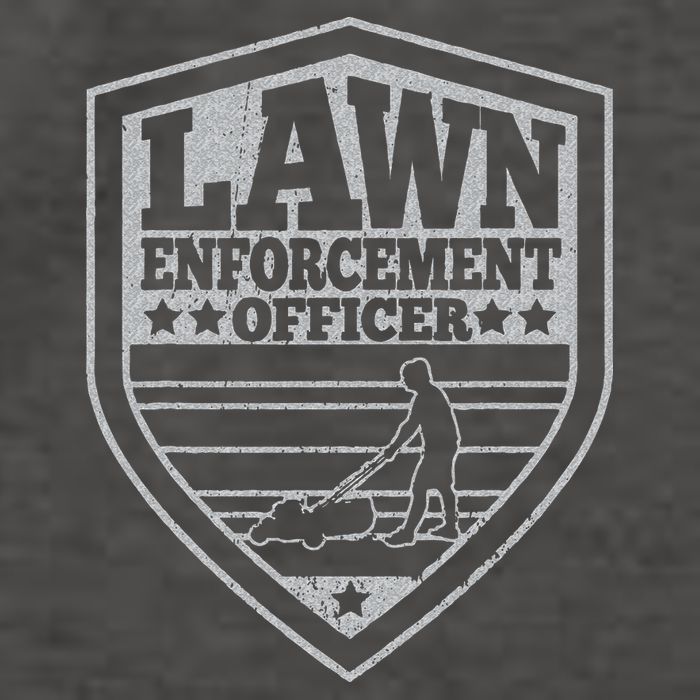 Funny Lawn Enforcement Officer Dad Lawn Mowing Vector Backpack