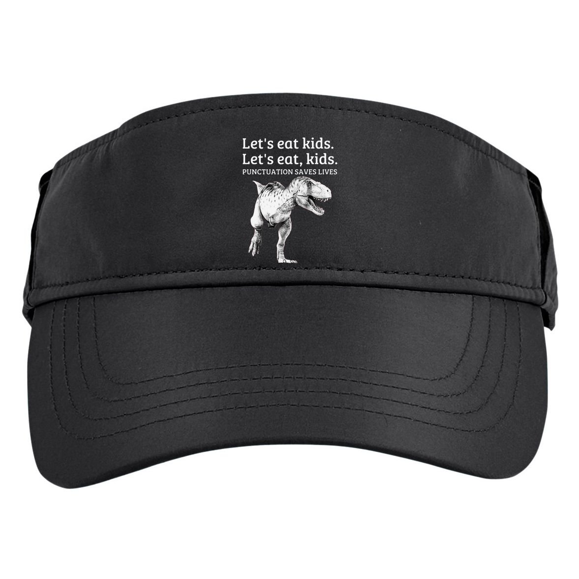 Funny LetS Eat Punctuation Saves Lives Grammar Adult Drive Performance Visor