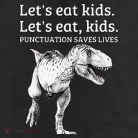 Funny LetS Eat Punctuation Saves Lives Grammar 11oz C Handle Ceramic Mug