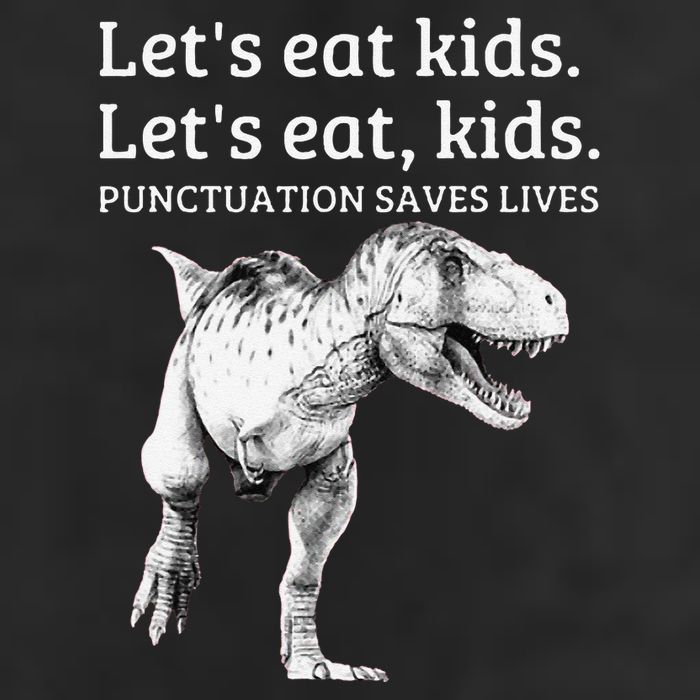 Funny LetS Eat Punctuation Saves Lives Grammar 12oz Stainless Steel Coffee Mug