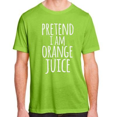 Funny Lazy Easy Halloween Costume Pretend I Am Orange Juice Adult ChromaSoft Performance T-Shirt