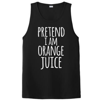 Funny Lazy Easy Halloween Costume Pretend I Am Orange Juice PosiCharge Competitor Tank