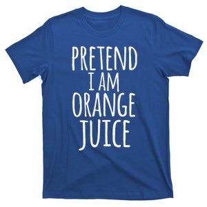 Funny Lazy Easy Halloween Costume Pretend I Am Orange Juice T-Shirt