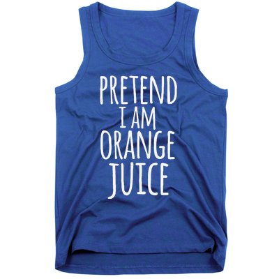 Funny Lazy Easy Halloween Costume Pretend I Am Orange Juice Tank Top