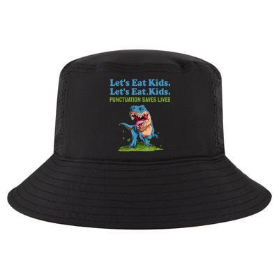 Funny Lets Eat Kids Punctuation Saves Lives Grammar Cool Comfort Performance Bucket Hat