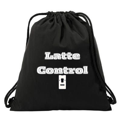 Funny Latte Enthusiasm Expresso Fan Graphic Drawstring Bag