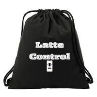 Funny Latte Enthusiasm Expresso Fan Graphic Drawstring Bag