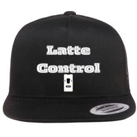 Funny Latte Enthusiasm Expresso Fan Graphic Flat Bill Trucker Hat
