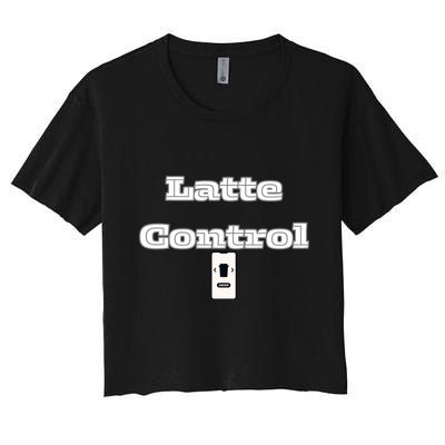 Funny Latte Enthusiasm Expresso Fan Graphic Crop Top