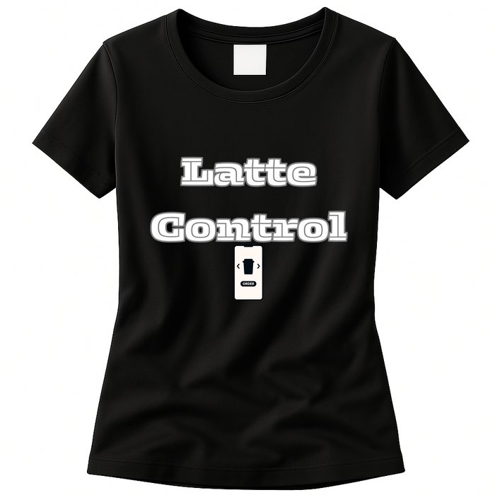 Funny Latte Enthusiasm Expresso Fan Graphic Womens T-Shirt