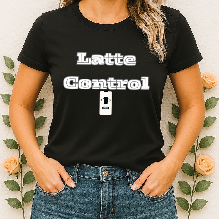 Funny Latte Enthusiasm Expresso Fan Graphic Womens T-Shirt