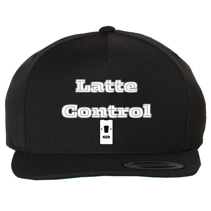 Funny Latte Enthusiasm Expresso Fan Graphic Wool Snapback Cap