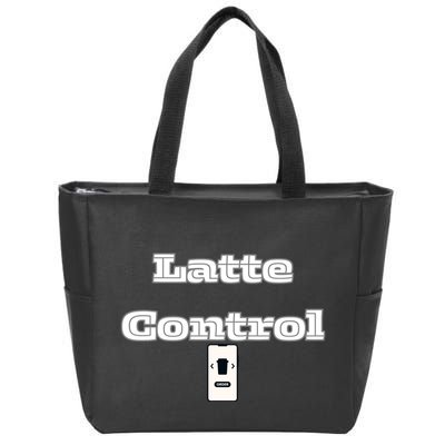 Funny Latte Enthusiasm Expresso Fan Graphic Zip Tote Bag