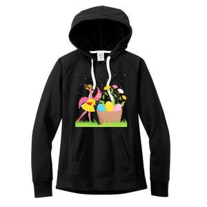 Flamingo Lover Easter Day Costume Cute Flamingo Graphic Great Gift Women's Fleece Hoodie