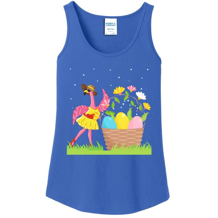 Flamingo Lover Easter Day Costume Cute Flamingo Graphic Great Gift Ladies Essential Tank