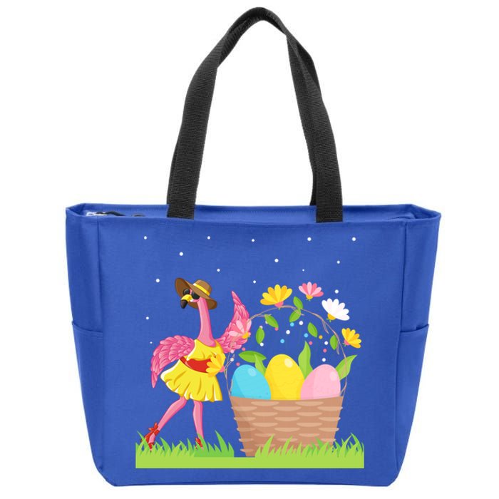 Flamingo Lover Easter Day Costume Cute Flamingo Graphic Great Gift Zip Tote Bag