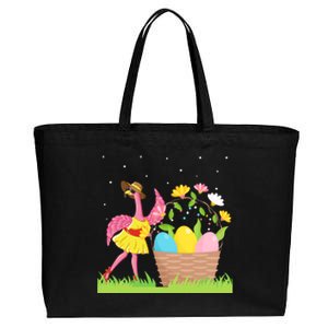 Flamingo Lover Easter Day Costume Cute Flamingo Graphic Great Gift Cotton Canvas Jumbo Tote