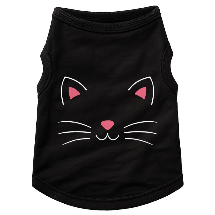 Funny Lazy Easy Cat Face Costume For Diy Halloween Party Doggie Tank