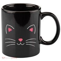 Funny Lazy Easy Cat Face Costume For Diy Halloween Party 11oz C Handle Ceramic Mug