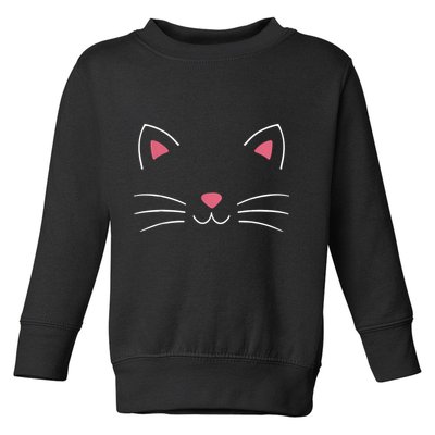 Funny Lazy Easy Cat Face Costume For Diy Halloween Party Toddler Sweatshirt