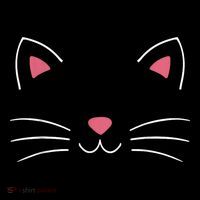 Funny Lazy Easy Cat Face Costume For Diy Halloween Party Short Acrylic Beanie
