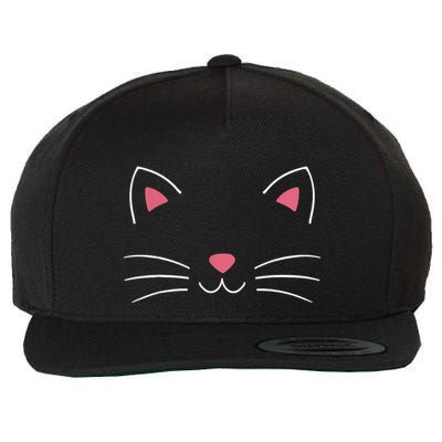 Funny Lazy Easy Cat Face Costume For Diy Halloween Party Wool Snapback Cap