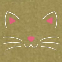 Funny Lazy Easy Cat Face Costume For Diy Halloween Party Garment-Dyed Women's Muscle Tee