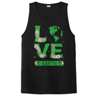 Floral Love Earth Day Love World Earth Day Awareness Gift PosiCharge Competitor Tank