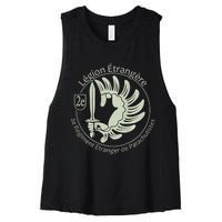 French L.E.G.I.O.N Etrangere Parachute Foreign Airborne Women's Racerback Cropped Tank