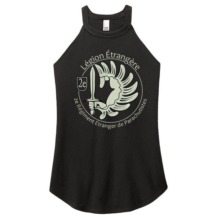 French L.E.G.I.O.N Etrangere Parachute Foreign Airborne Women's Perfect Tri Rocker Tank