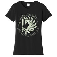 French L.E.G.I.O.N Etrangere Parachute Foreign Airborne Women's T-Shirt