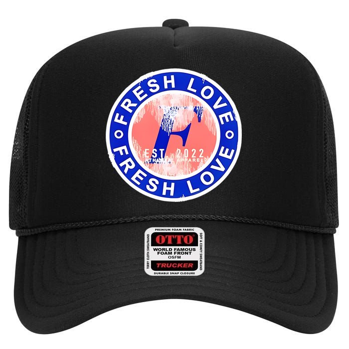 Fresh Love Essential High Crown Mesh Back Trucker Hat