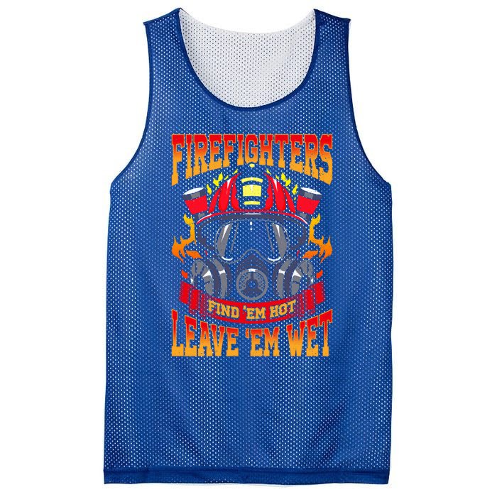 Firefighters Leave Em Wet! Gift Mesh Reversible Basketball Jersey Tank