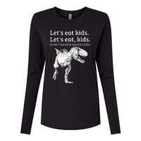 Funny Lets Eat Punctuation Saves Lives Grammar Womens Cotton Relaxed Long Sleeve T-Shirt