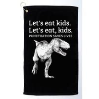 Funny Lets Eat Punctuation Saves Lives Grammar Golf Towel